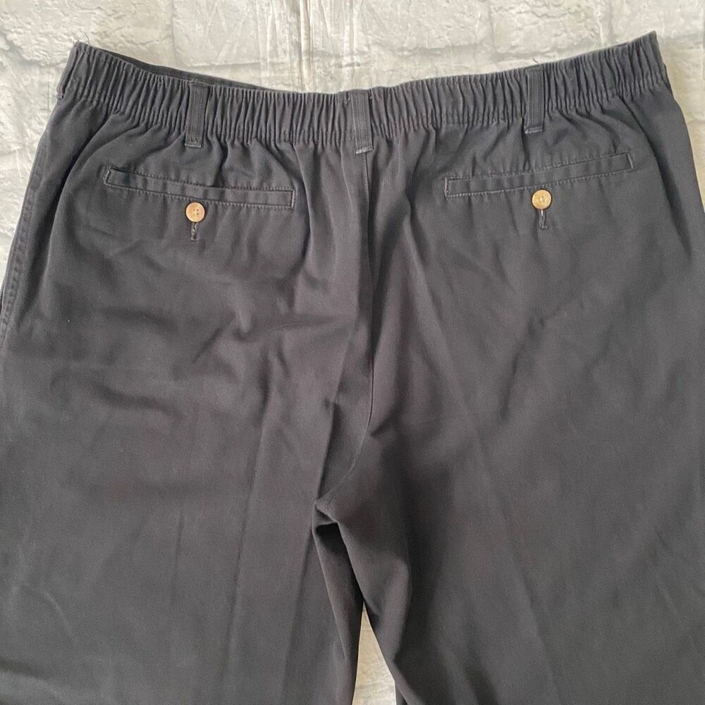 George 42x30 men corton blend pull on chino pants black - Picture 7 of 11